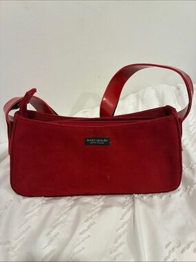 kate spade Red Suede Shoulder Hobo